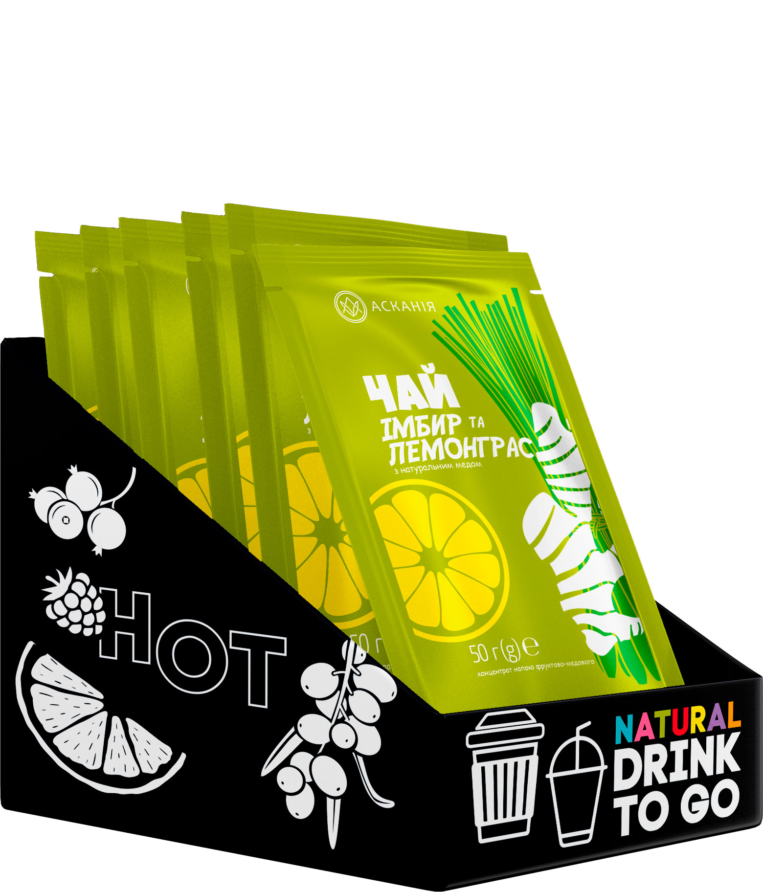 Fruit tea with honey «Ginger and lemongrass»