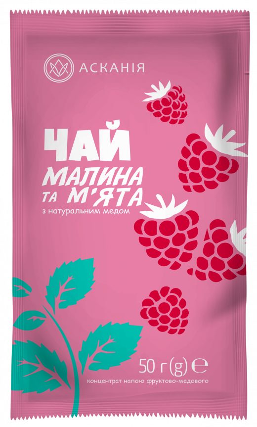 Чай фруктово-медовий «Малина та м’ята»