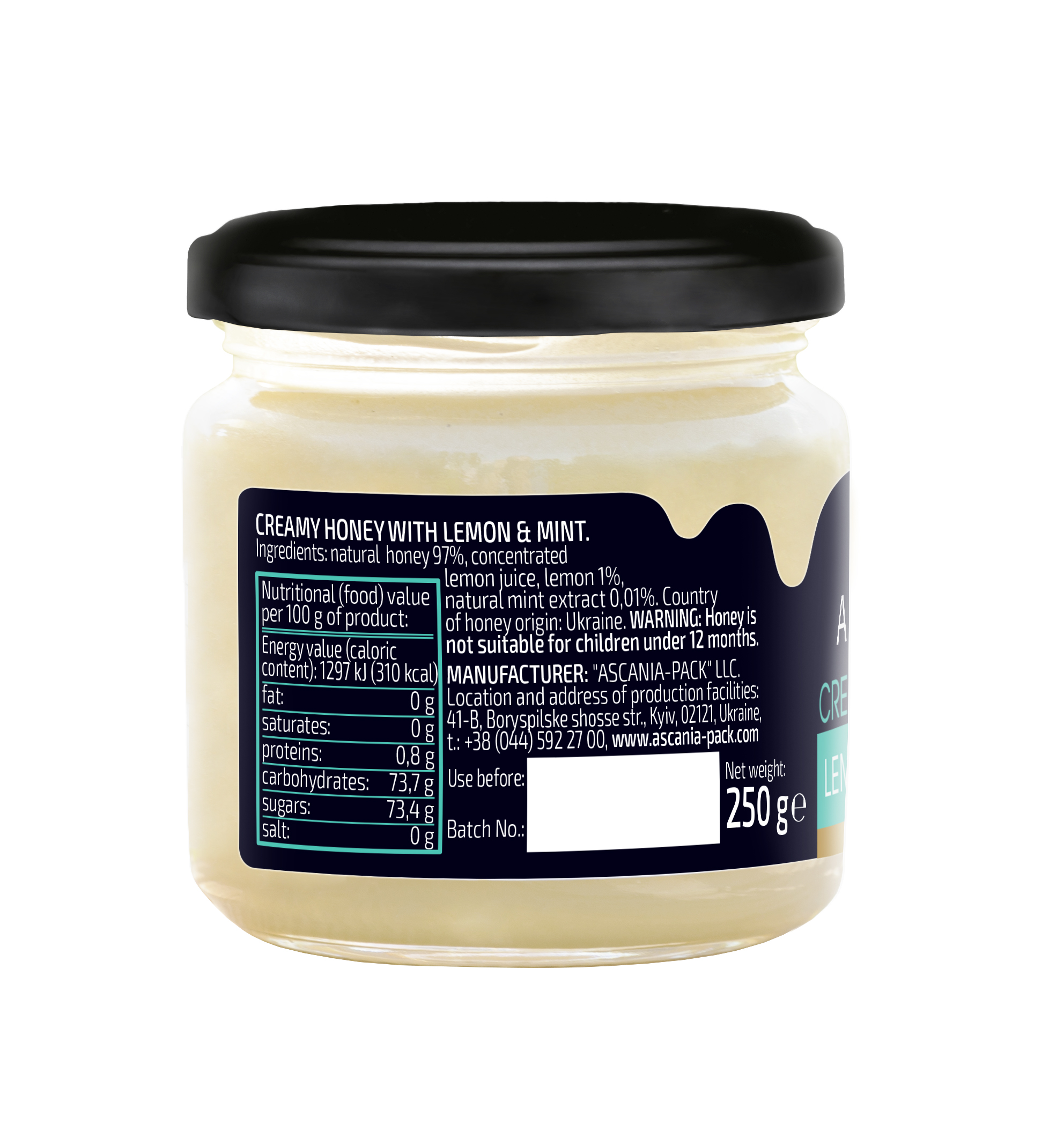Creamy honey with LEMON & MINT
