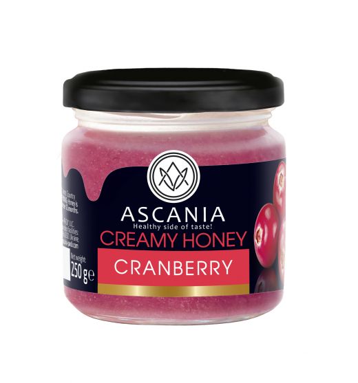 Creamy honey with CRANBERRY
