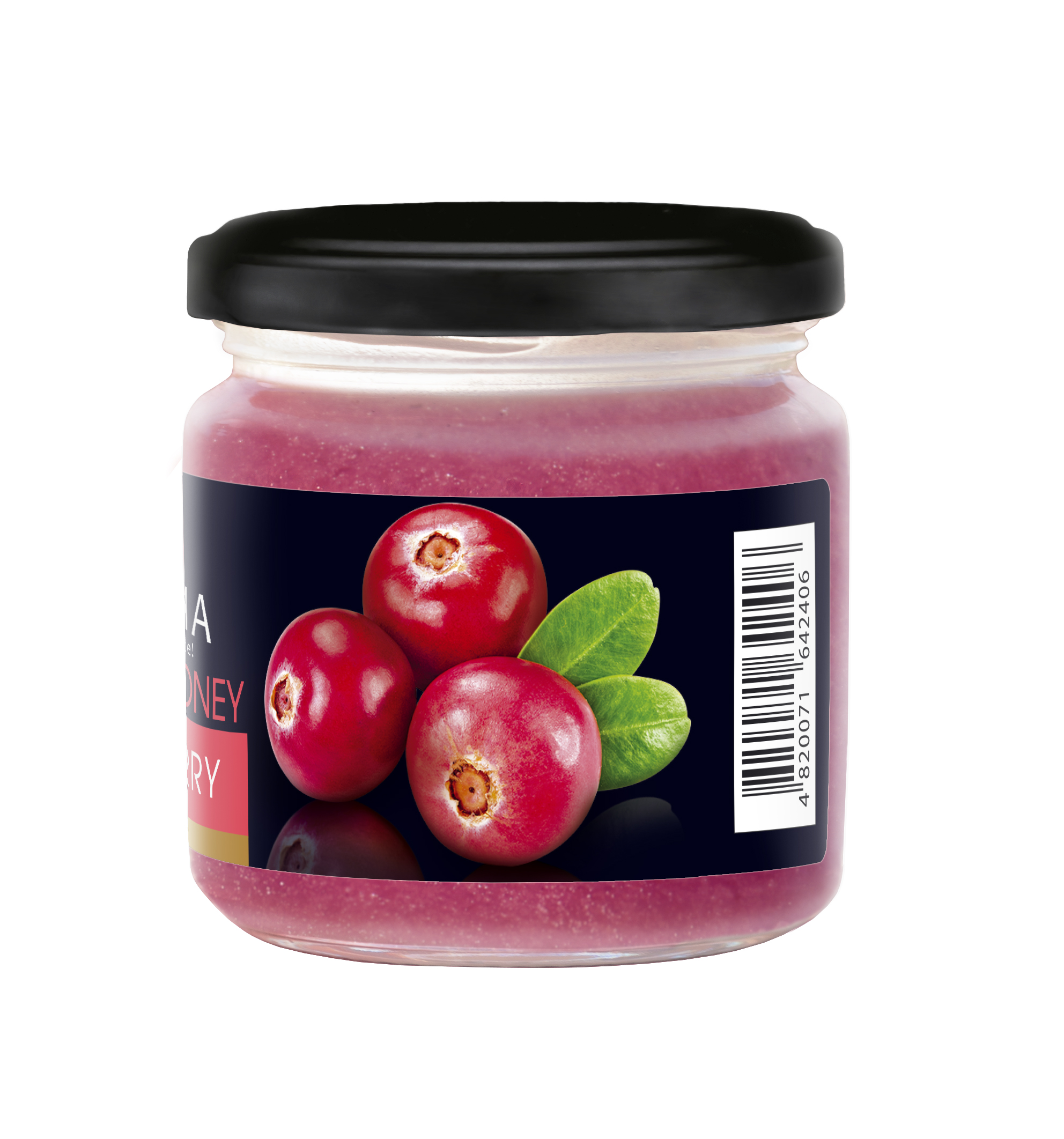 Creamy honey with CRANBERRY