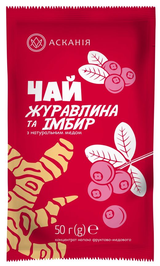 Чай фруктово-медовий "Журавлина та Імбир"